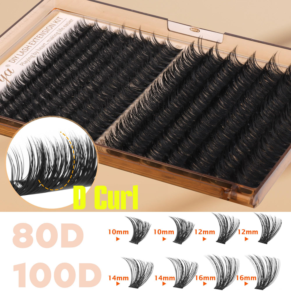 Geeneiya waterproof lash bond and seal keep clusters in place.