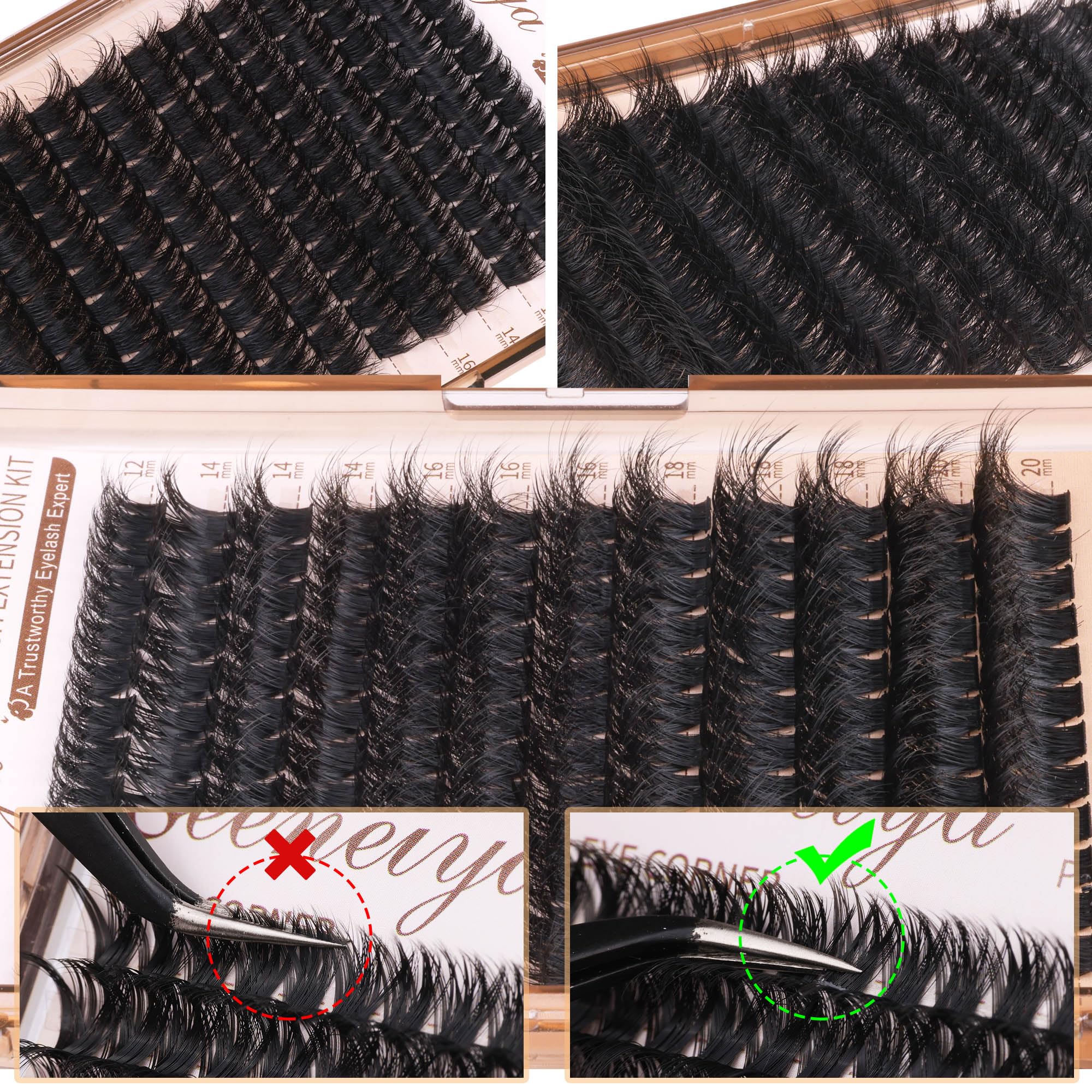 Geeneiya mink-feel lashes deliver comfortable, salon-like feel.