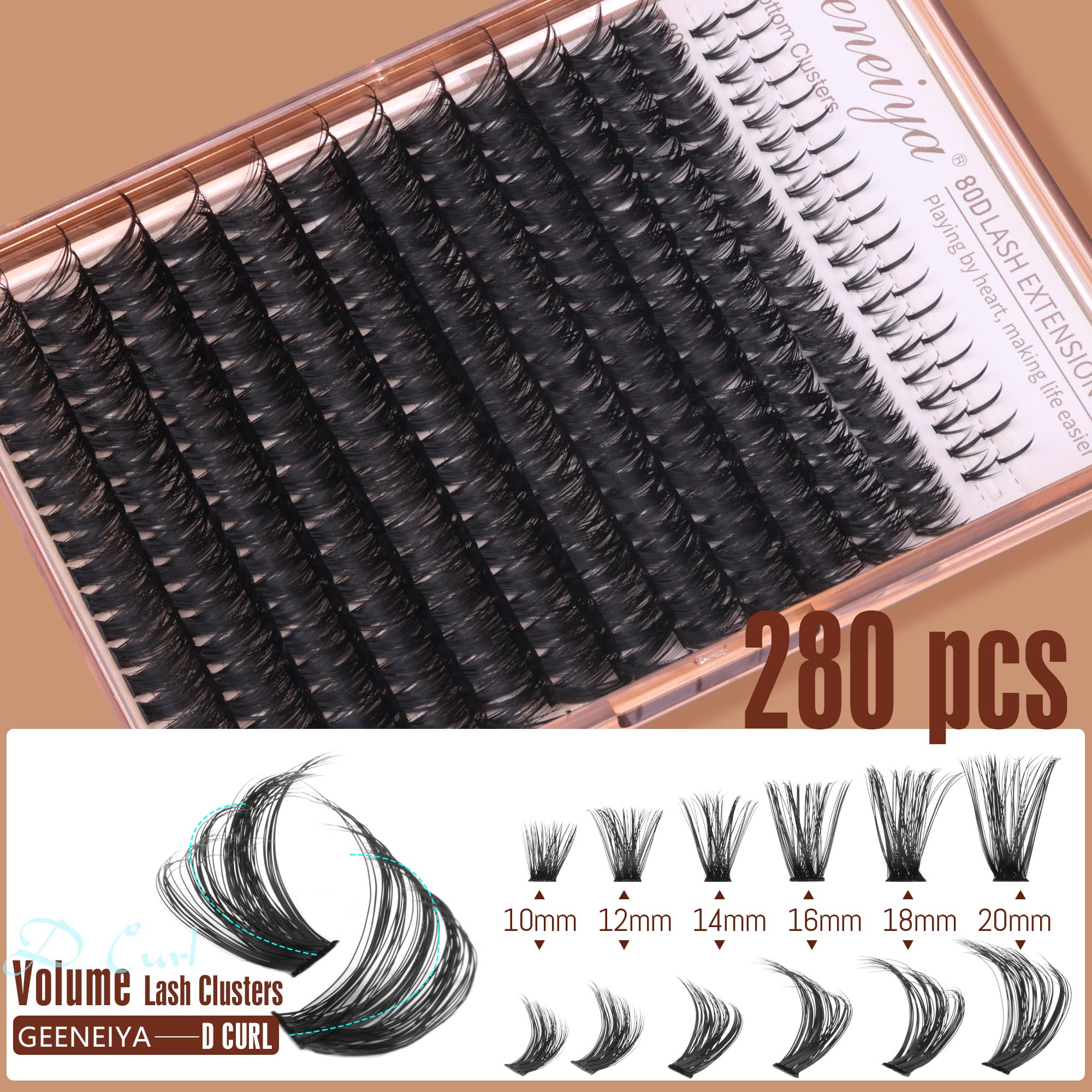 Geeneiya professional lash tweezers for precise placement.