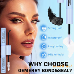 Geeneiya seamless-fit cluster lashes — natural blend with own lashes