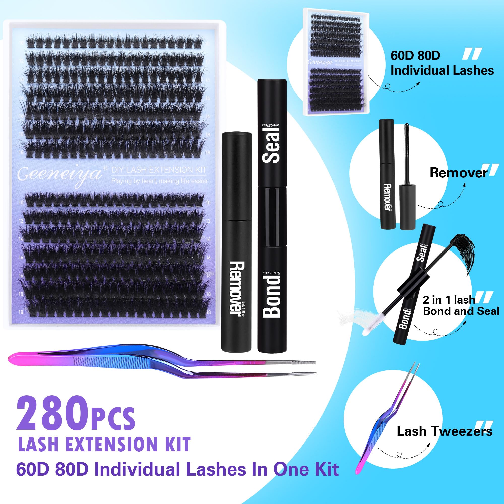 Geeneiya user manual beginners guide supports confident at-home lash practice.