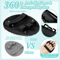 GEENOA bath glove with 360-degree anti-slip lines ensures a stable shower grip.