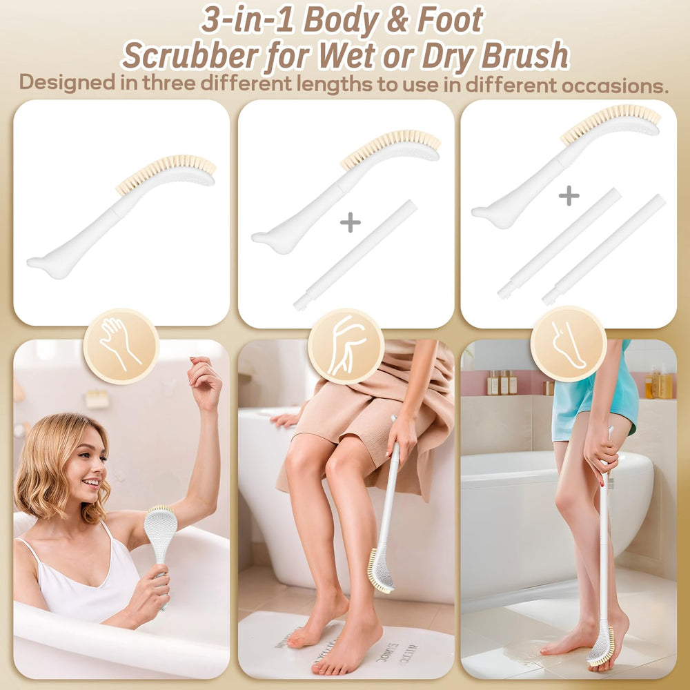 GEENOA nylon bristles are soft yet effective for gentle cleaning.