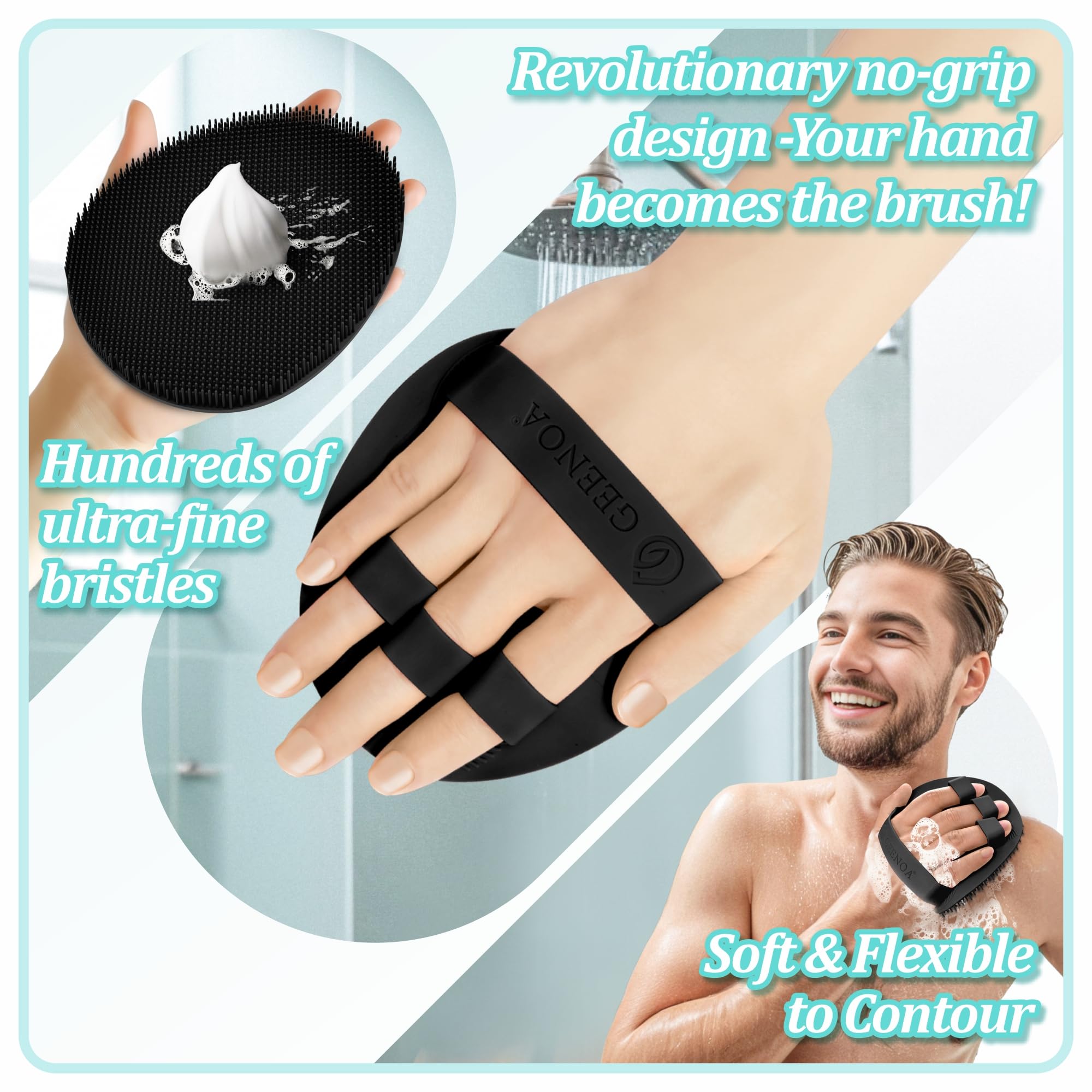 GEENOA back scrubber set is easy to care for and eco-friendly.