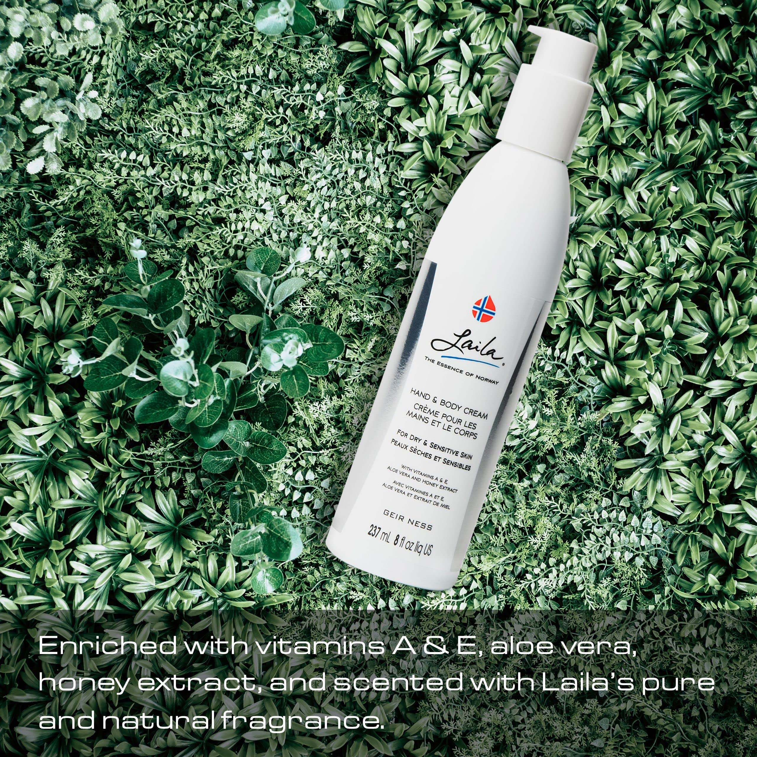 Geir Ness Laila Vitamin A and E support healthy-looking skin.