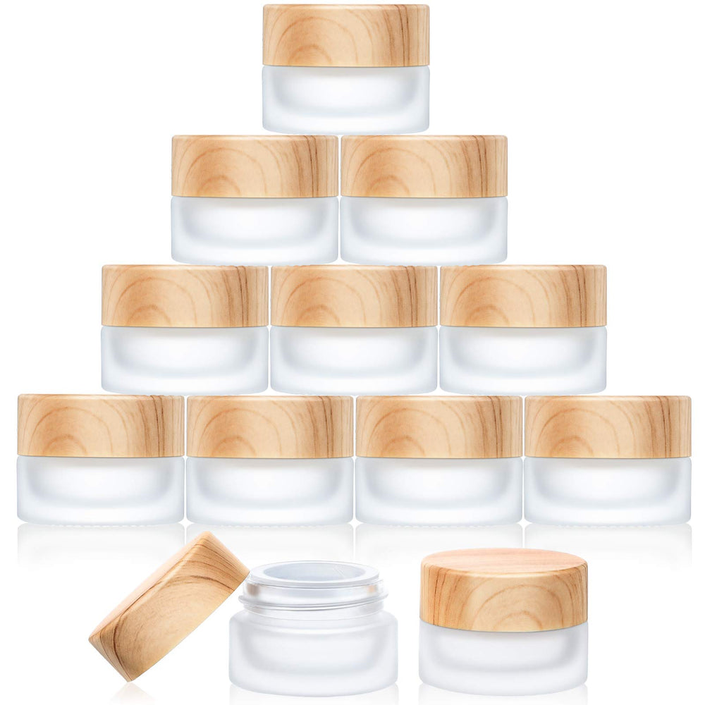 Geiserailie 10pcs glass cosmetic containers ready for travel storage and sample organization