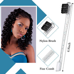 Geiserailie edge brush with soft nylon bristles for gentle edge shaping