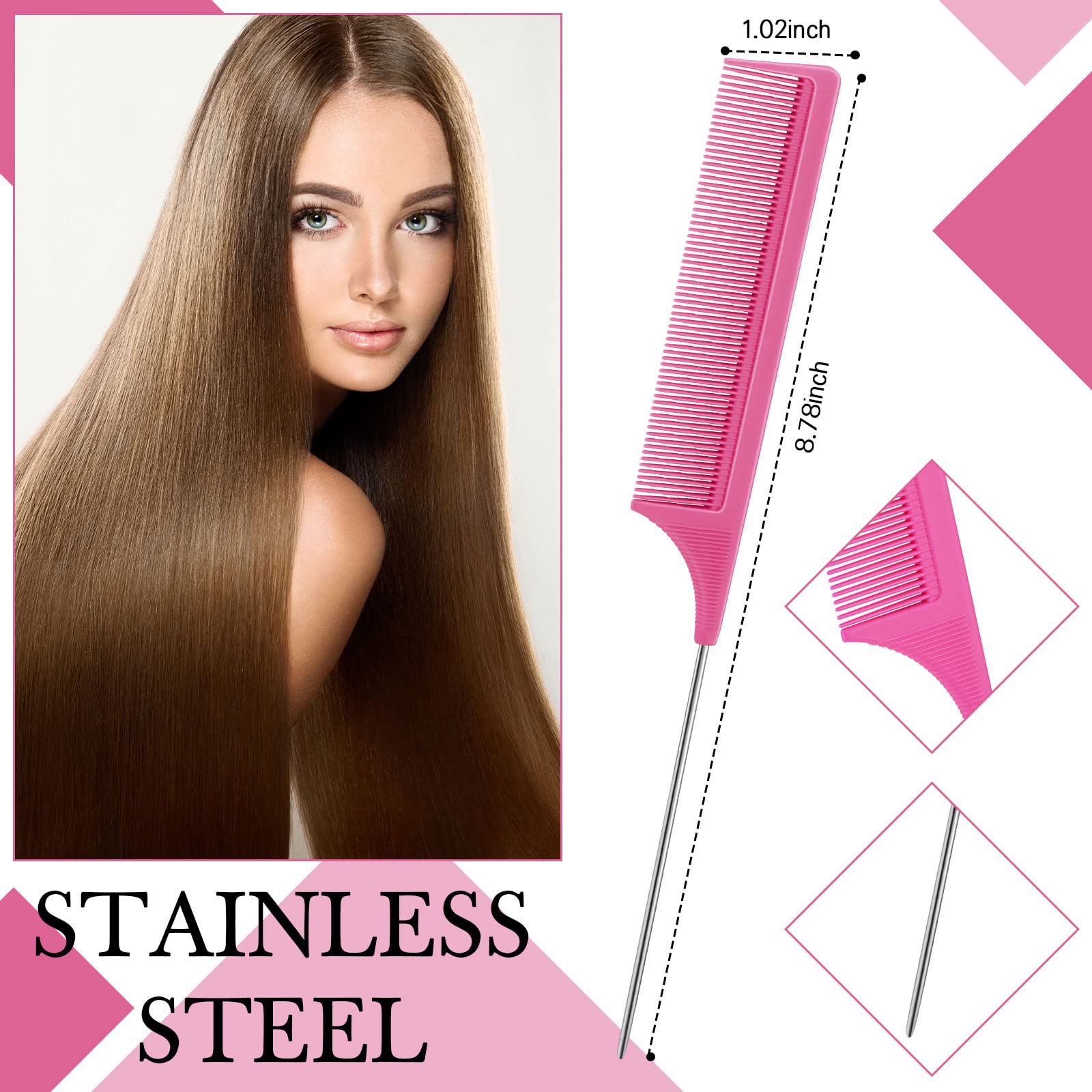 Geiserailie hairline bangs styling with edge brush for neat results and control.