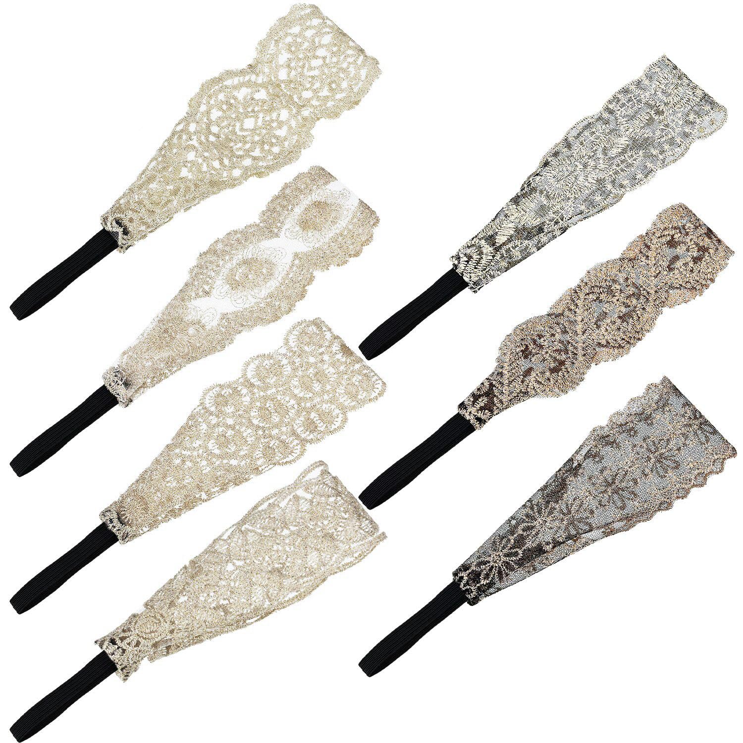 Gejoy lace headbands pattern 2 adds delicate elegance for weddings.