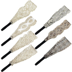Gejoy lace headbands pattern 2 adds delicate elegance for weddings.