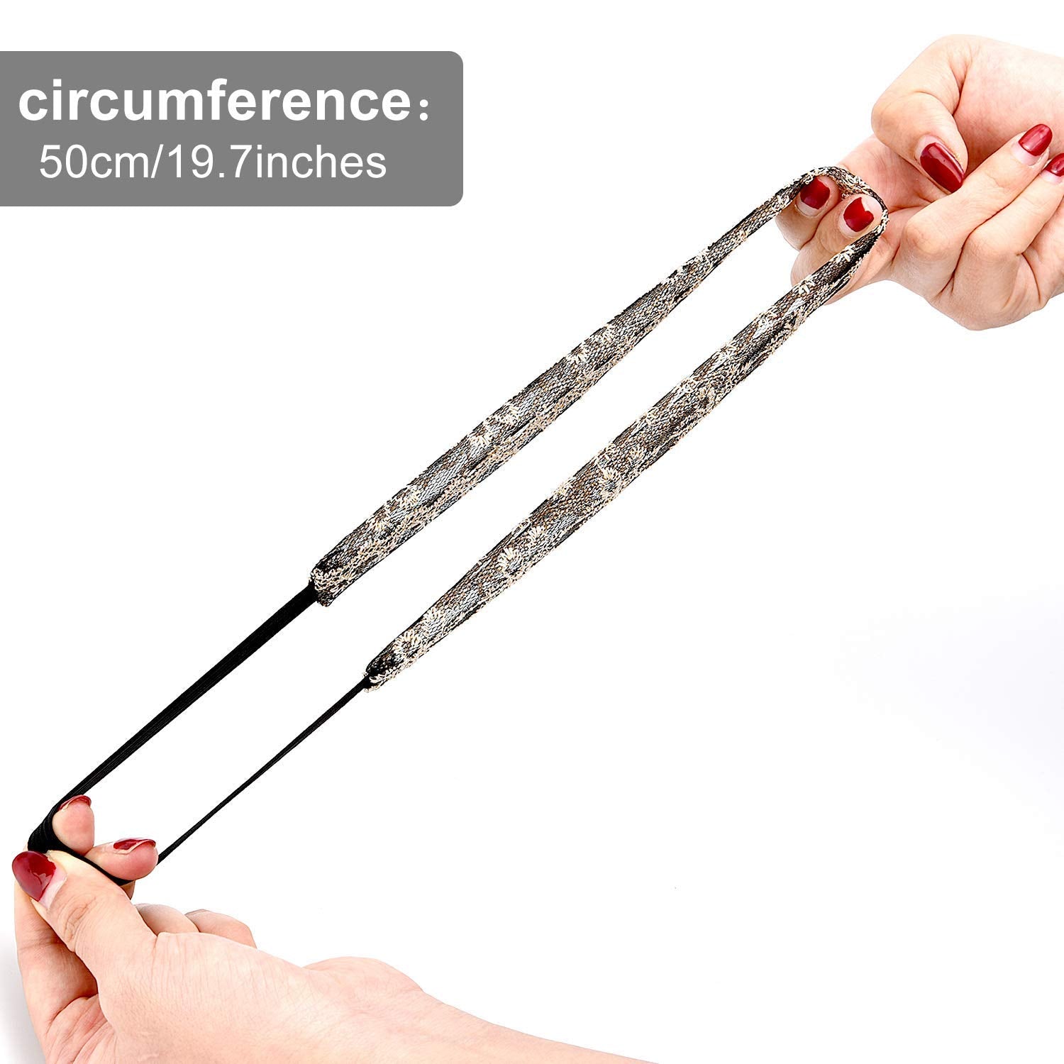 Gejoy lace headbands pattern 4 offers versatile color options for photos and parties.