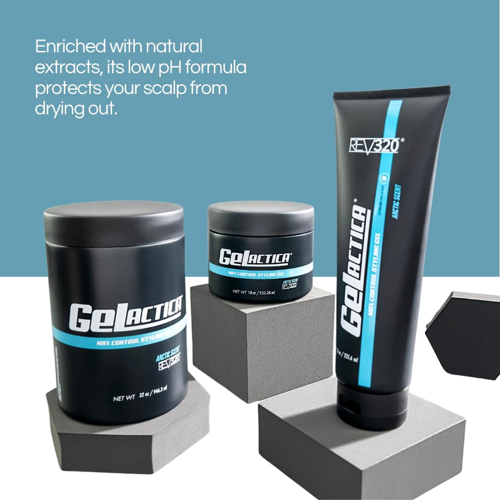 Gelactica Max Control arctic-scent evokes fresh, confidence-boosting grooming routine.