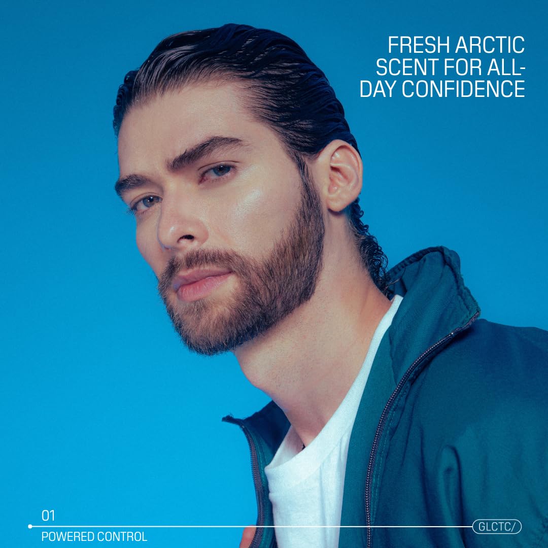 Gelactica Max Control Arctic scent adds fresh confidence all day.