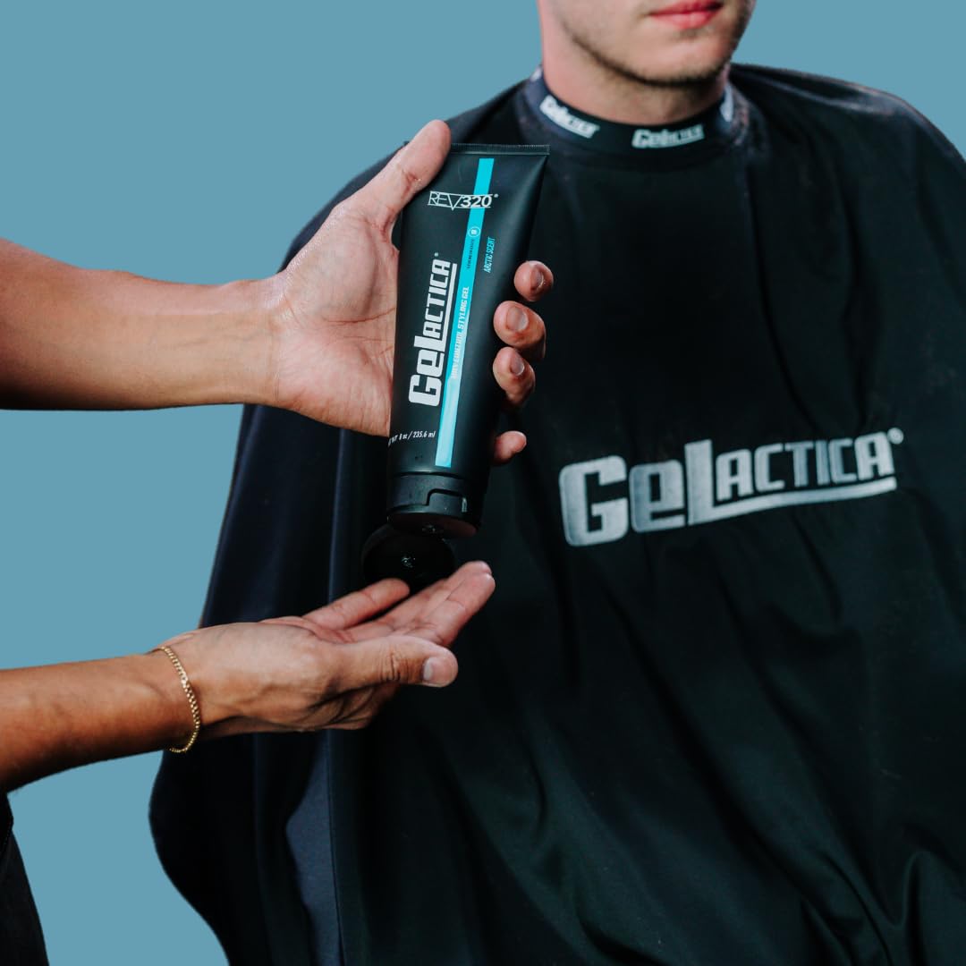 Gelactica Max Control argan oil ingredients highlight nourishing care during styling.