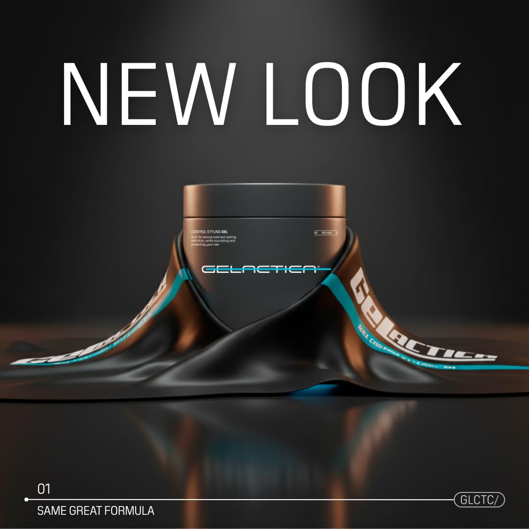 Gelactica Max Control displays a slick back style demonstrating strong hold.