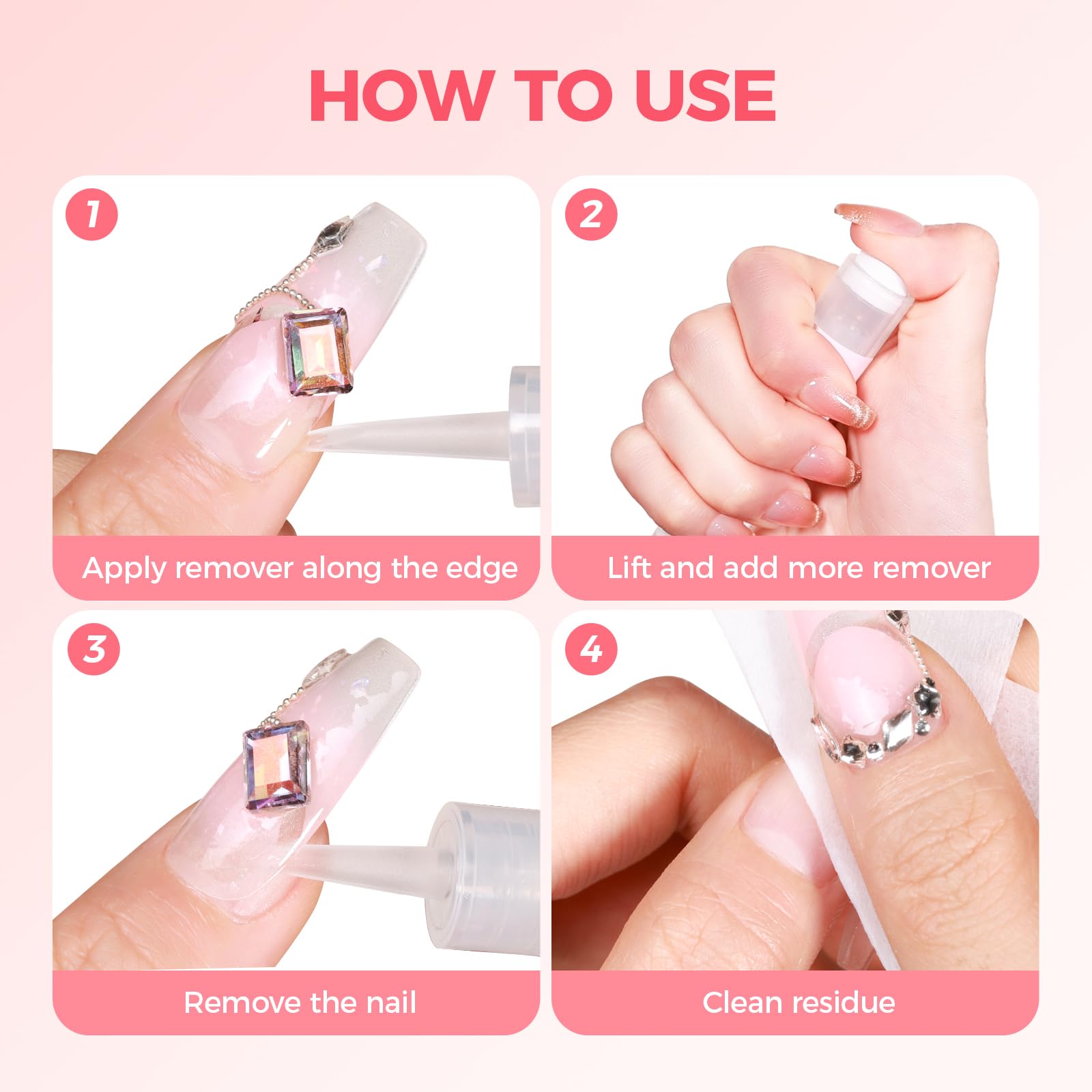 Gellaktik acetone-free formula close-up safe for sensitive skin
