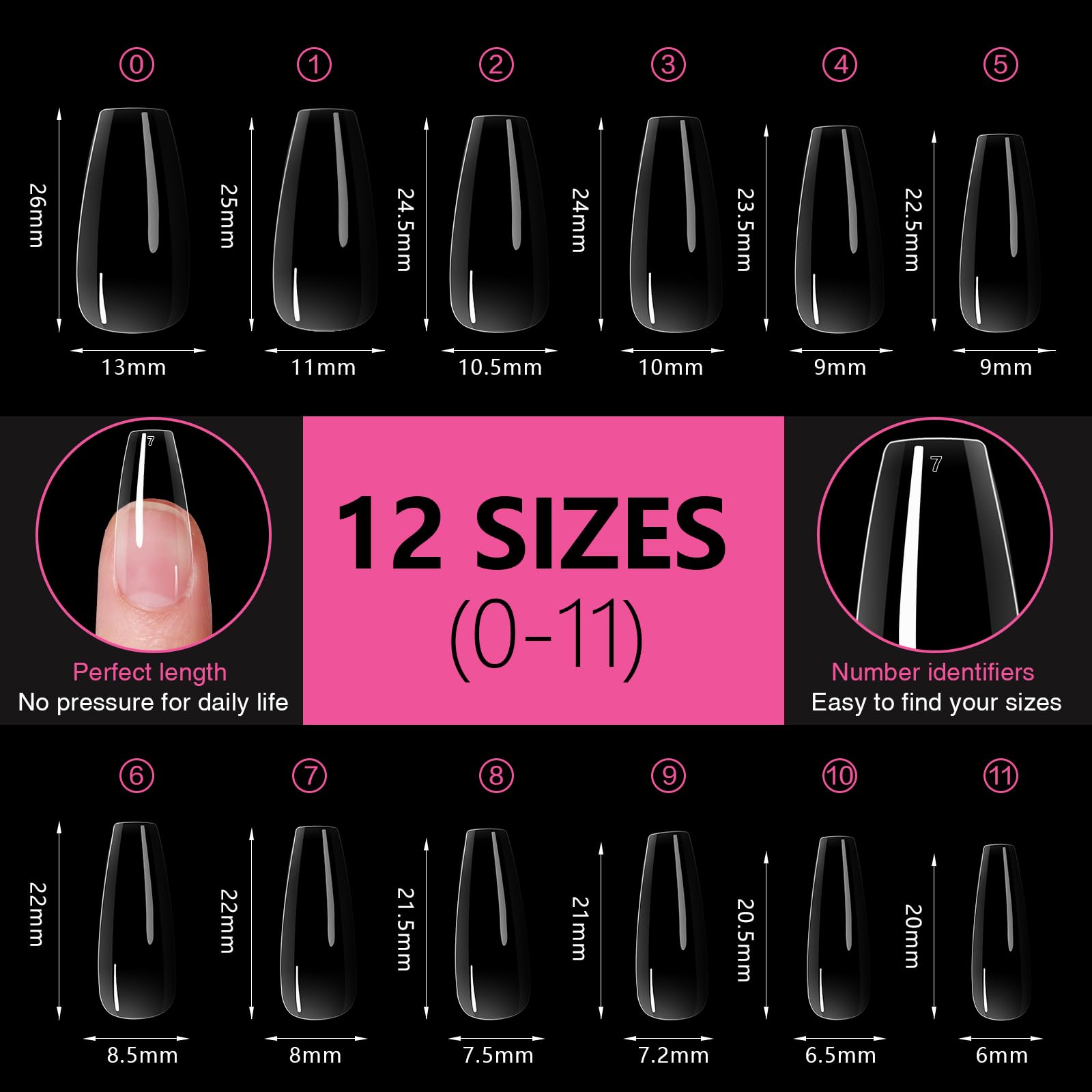 GELLAKTIK glossy finish nails ideal for salon-quality home manicures.