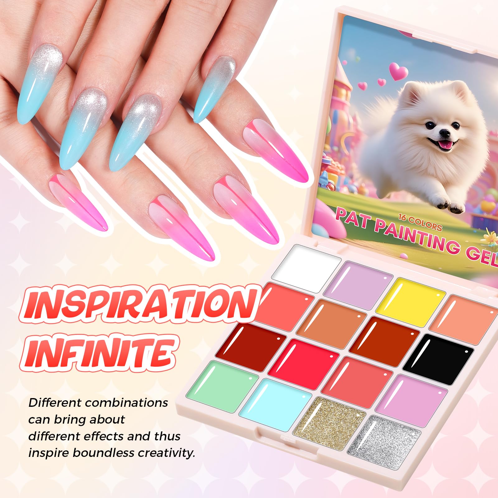 GELLAKTIK Pro-tip natural ombre with light patting for subtle results