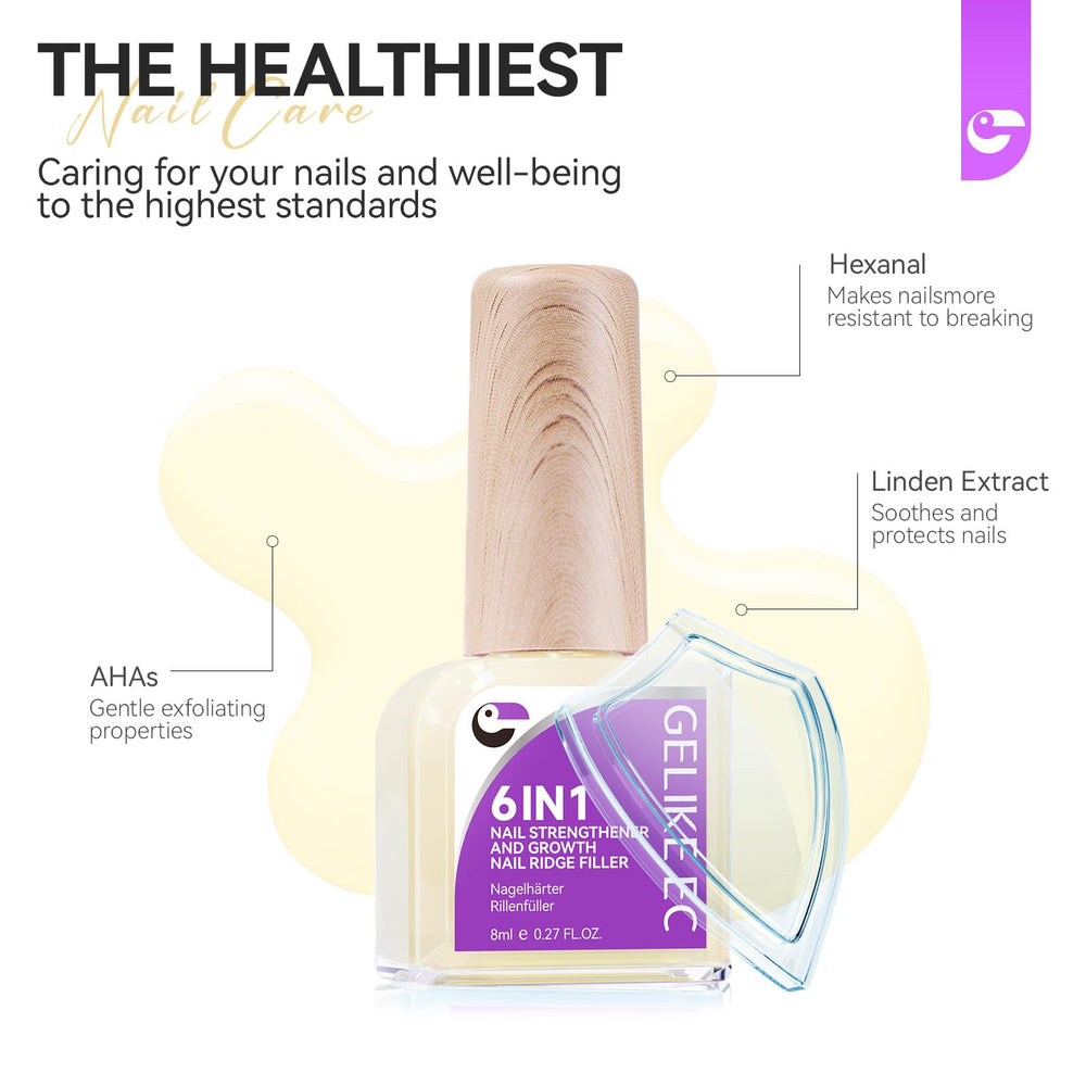 gelike ec nail-care-step2 closeup demonstrates the quick-dry formula for busy days.