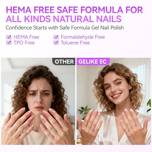 Gelike EC jelly gel polish brush closeup demonstrates smooth glide for easy application