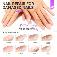 Gelike EC nail repair application brush ready for at-home manicure