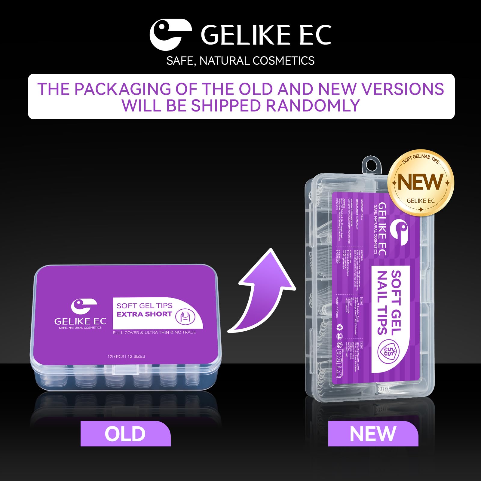 Gelike ec nail tips ready for a nail-art-often daily use