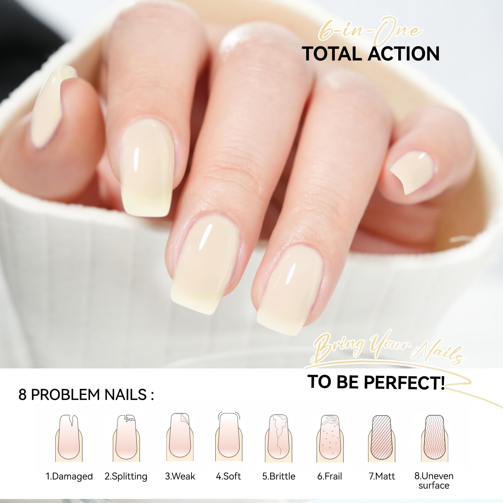 gelike ec nails-before-after closeup hints at improved texture and resilience over time.