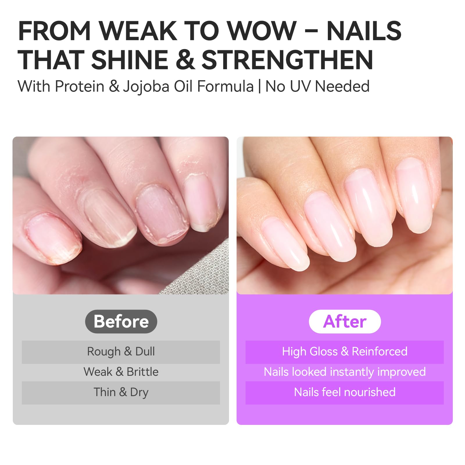 gelike ec vegan keratin jojoba formula nourishes nails safely