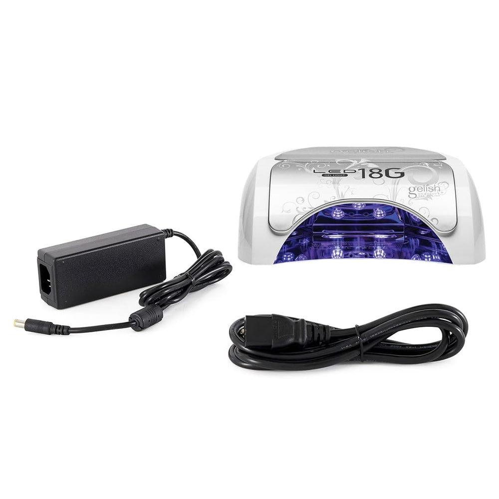Gelish 18G Classic LED light demonstrates fast curing performance for gel polish workflows.