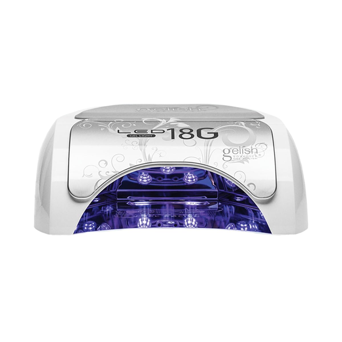 Gelish 18G Classic LED light shows portable ergonomic design for precise home or salon curing.