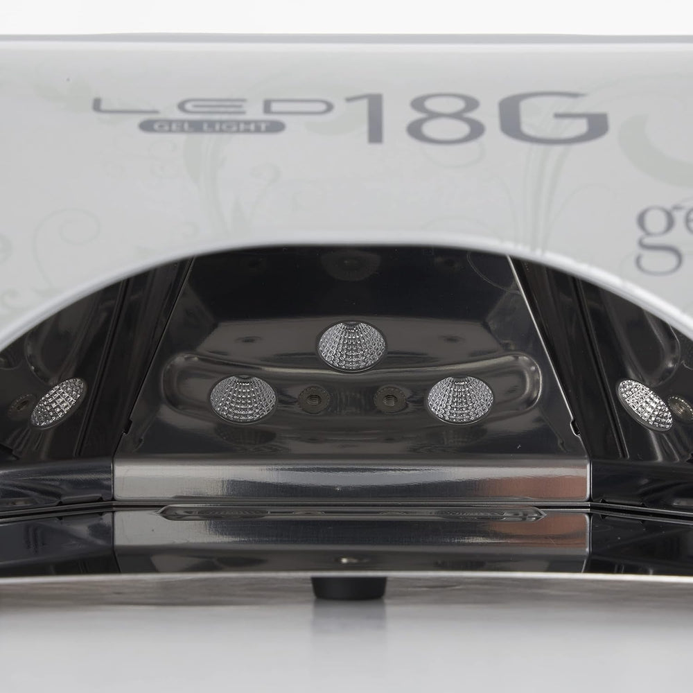 Gelish 18G Classic LED light features SafeLight eyeshield for comfortable long sessions.
