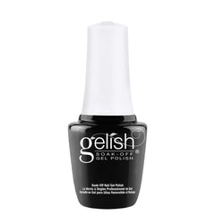 Gelish Mini bottle closeup with vibrant color and a lasting high-gloss finish.