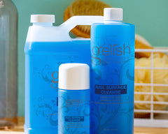 Gelish Nail Surface Cleanse features a skin-safe formula that minimizes drying.