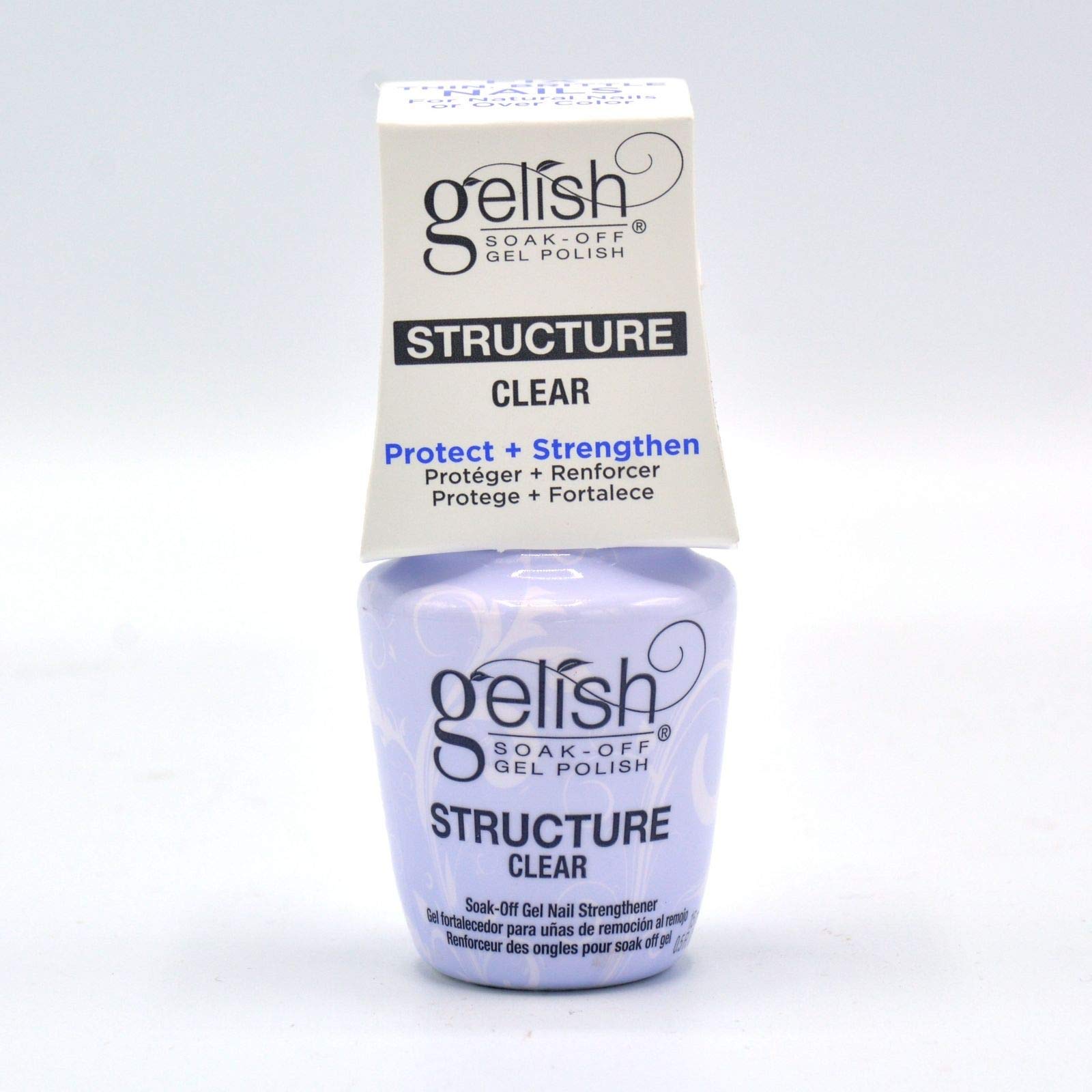 Gelish Structure Gel Clear bottle shot demonstrating durable clear nail enhancements