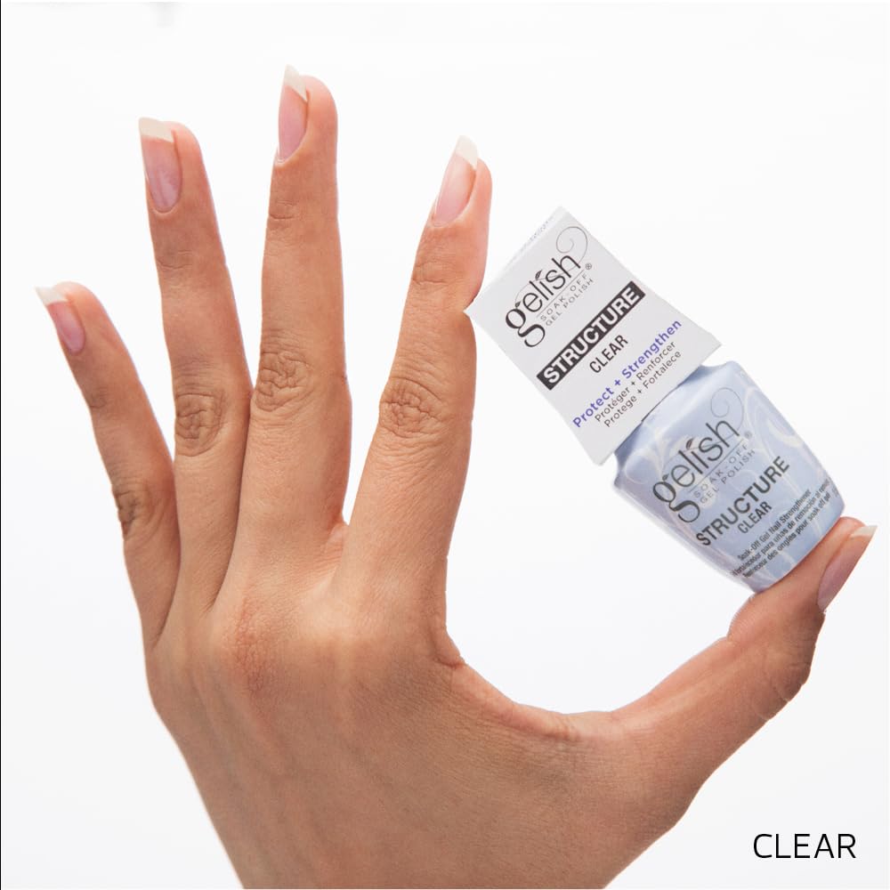 Gelish Structure Gel encapsulates 3D nail art for a smooth, long-lasting finish.