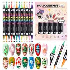GELLAKTIK nail art pens case with 24 colors for versatile DIY manicure inspiration