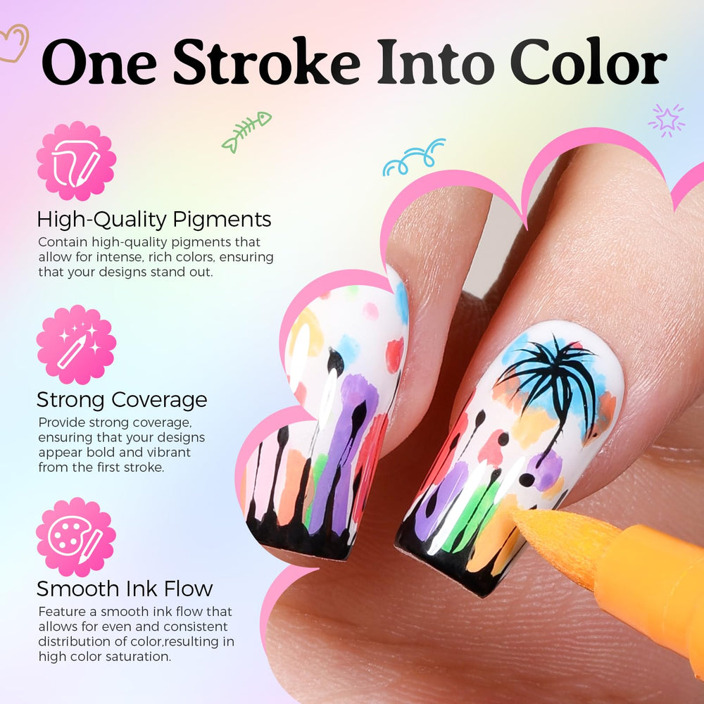 GELLAKTIK 1.5mm dotting tool enables smooth, even dots for florals