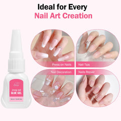 GELLAKTIK nail glue remover dropper for precise removal