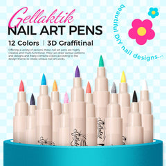 GELLAKTIK precision 0.7mm tip close-up for precise lines and dots in nail art