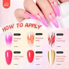 Gellaktik Sponges and metal grabber kit for precise nail-art designs and easy cleanup.
