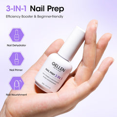 GELLEN acid-free nail prep ingredients highlight gentle formula for safe nail priming