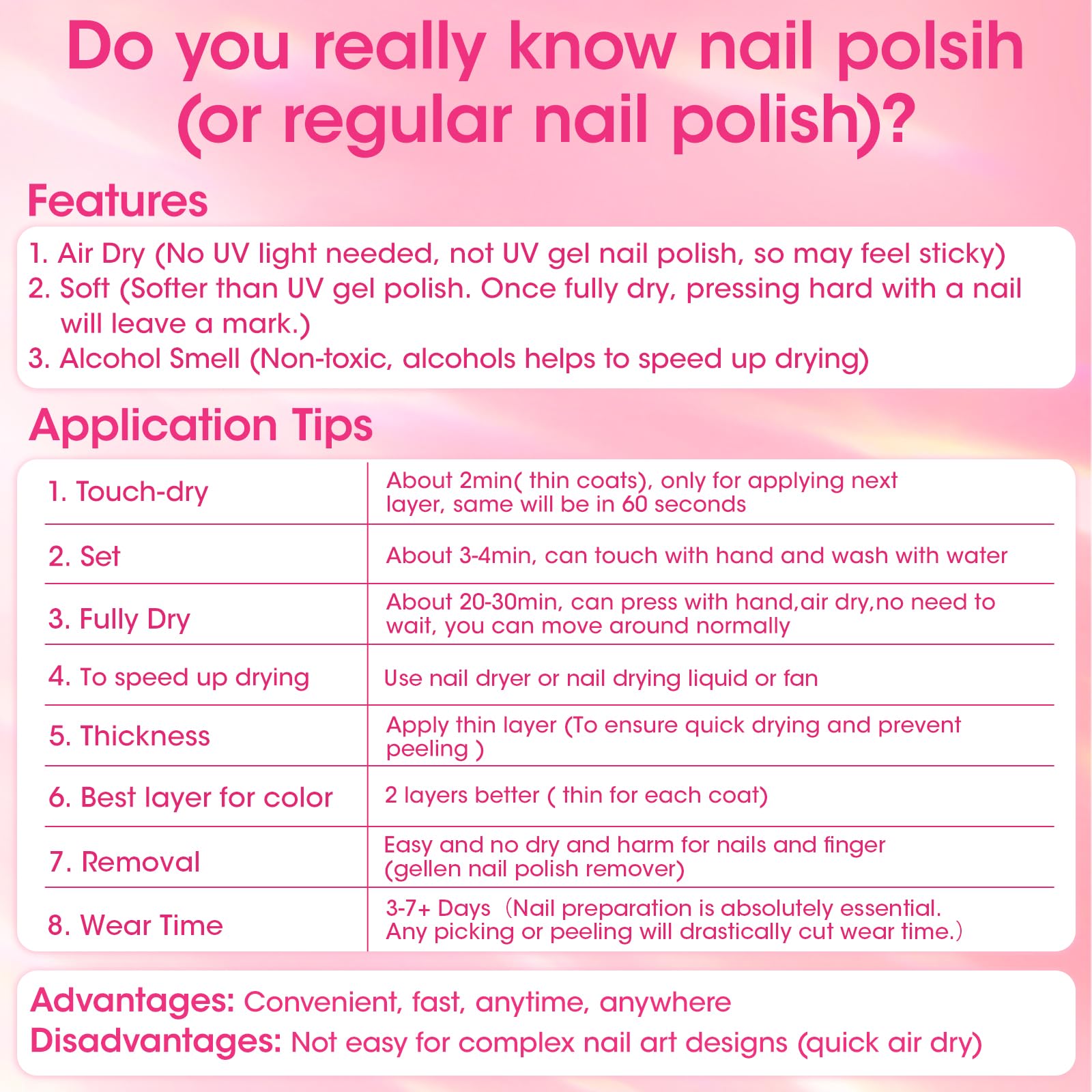 GELLEN bare-nail-perfection swatch highlights sheer pink base and crystal top coat glow.