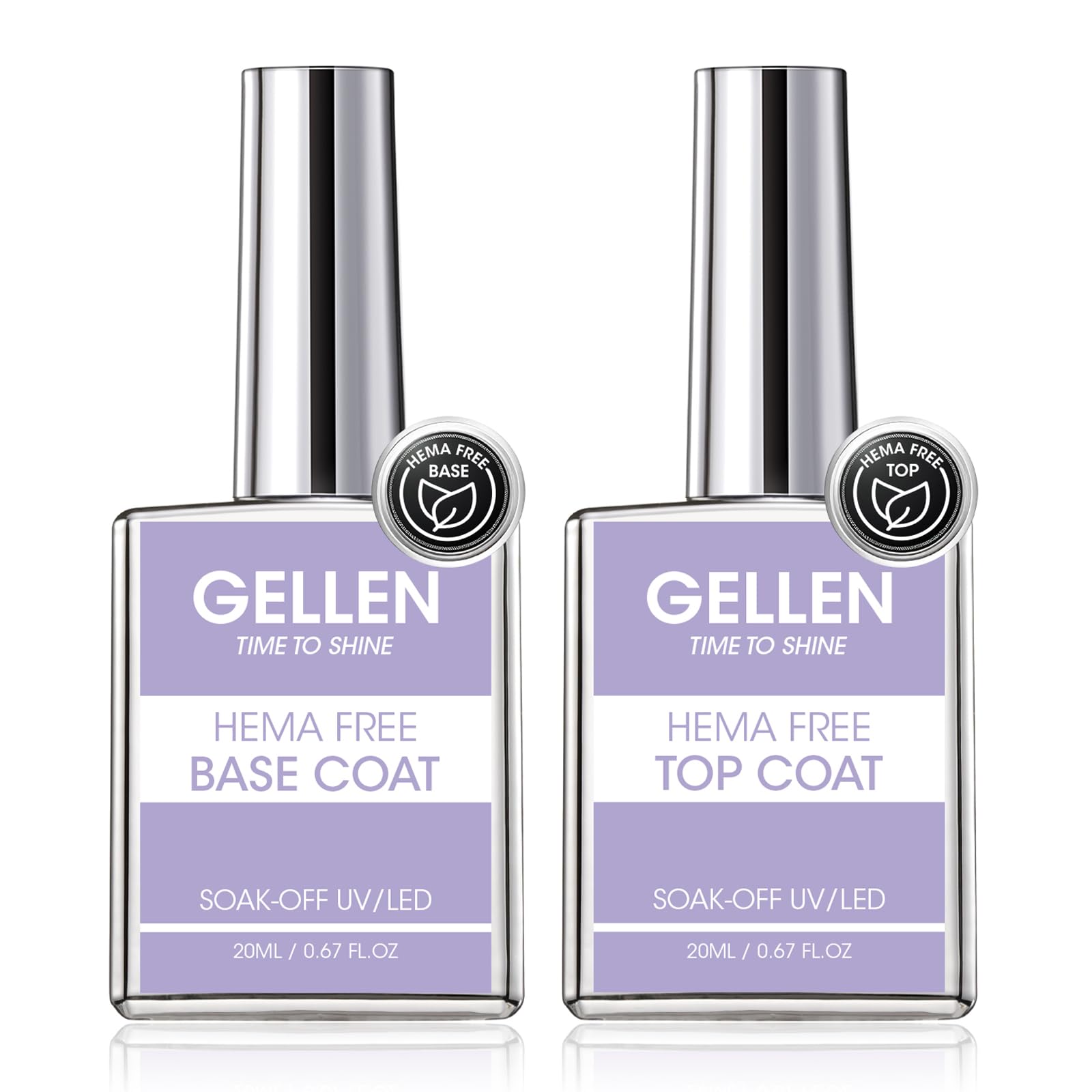 GELLEN base coat application forms protective foundation and improves color adhesion.