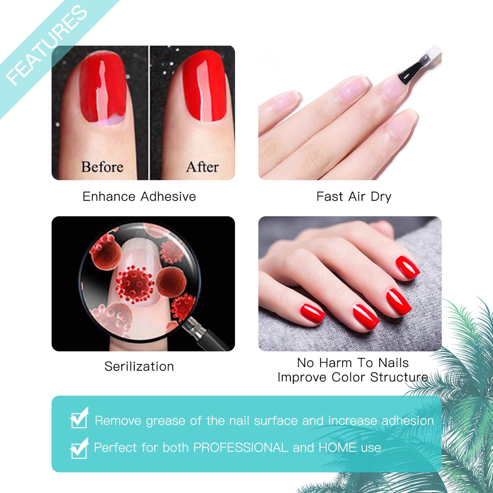 GELLEN base de uñas ácido libre para aplicación de gel