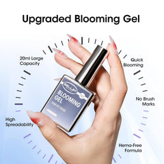 GELLEN bloom gel pour demonstrates smooth flow for even blooming effects