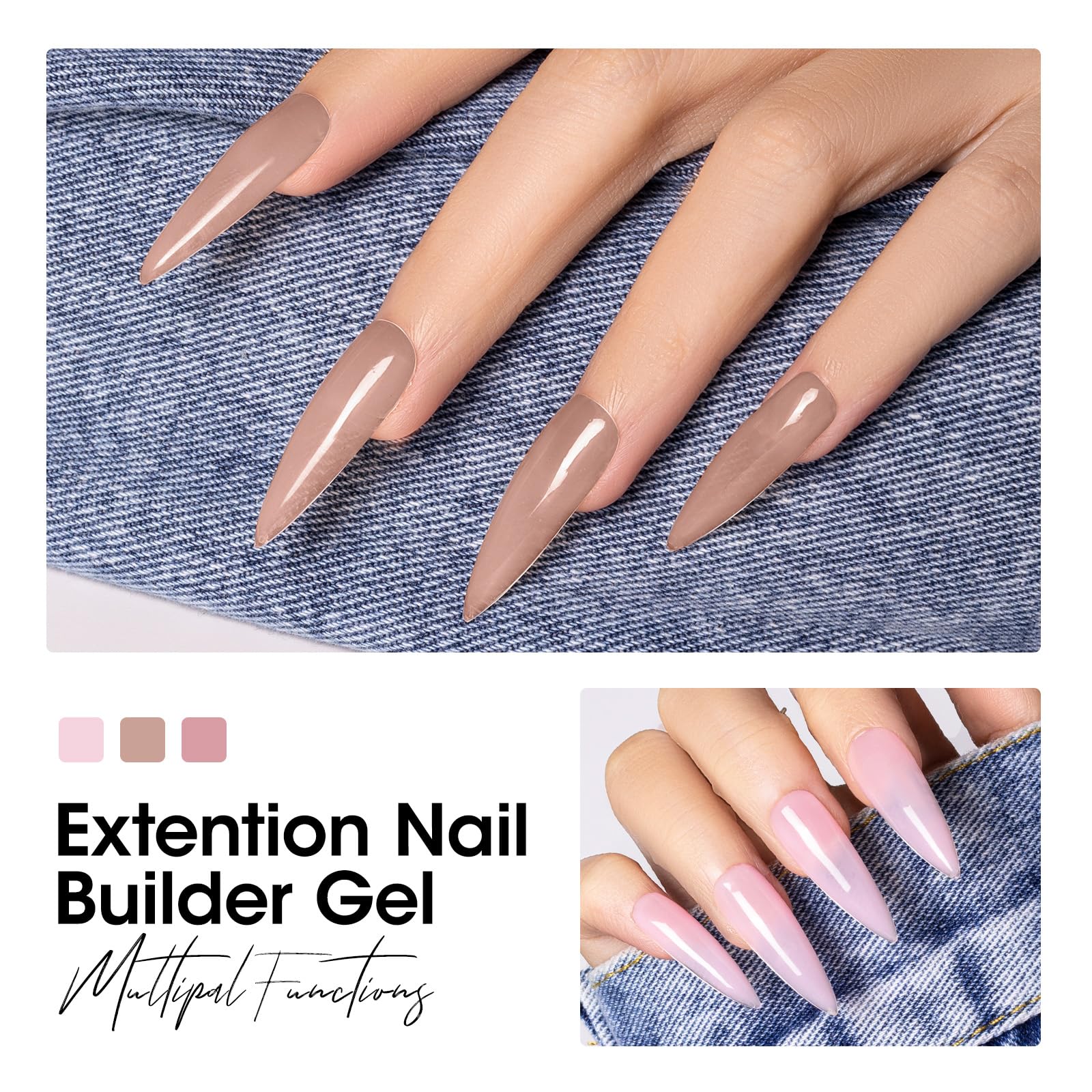 Gellen builder gel long-lasting nails up to three weeks in everyday wear.