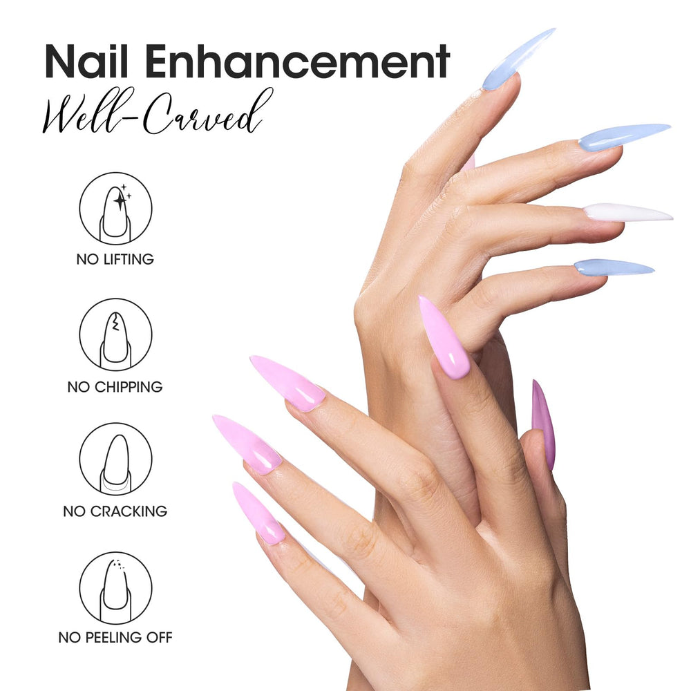 Gellen builder gel kit pastel violet bottles for customizable nail design