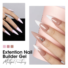 GELLEN Builder Gel Kit rose brown 15ml for rich, glossy extensions.