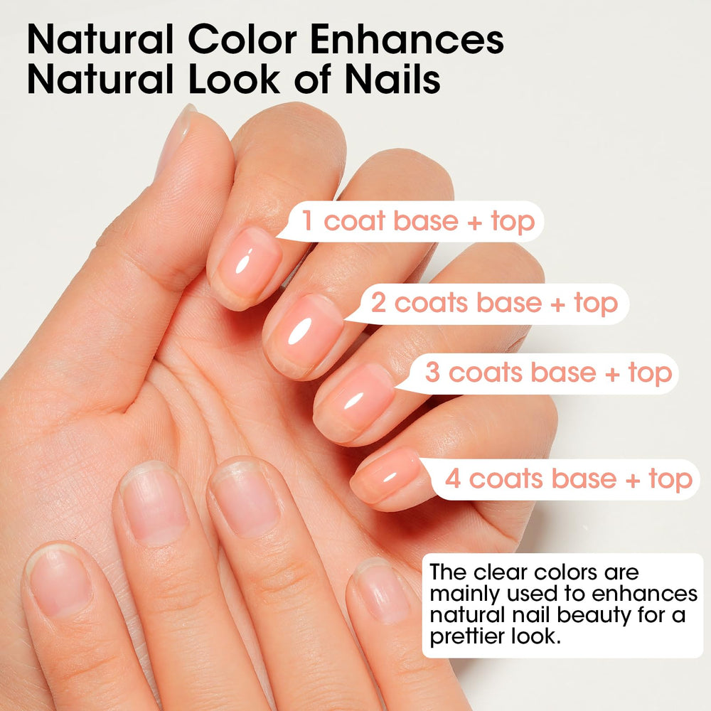 GELLEN crystal-clear top coat delivers mirror-like shine.