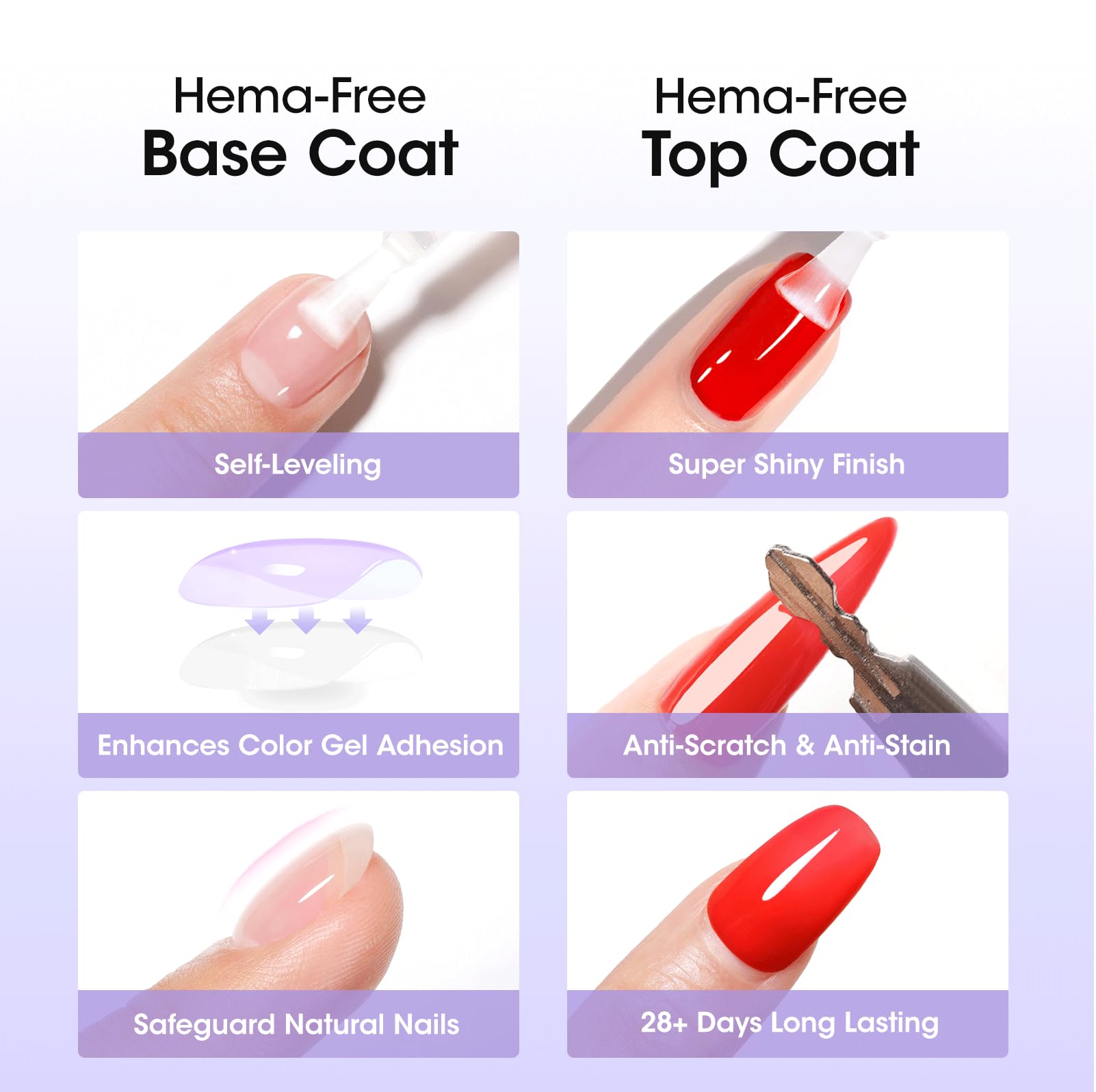 GELLEN gel coat formula is HEMA-free and skin-friendly.